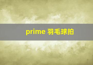 prime 羽毛球拍